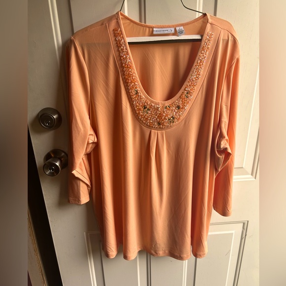 Susan Graver Top 1X - Picture 1 of 3